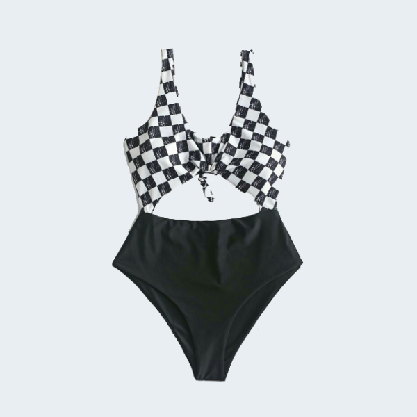Bikini a cuadros blanco y negro - Imagen 3