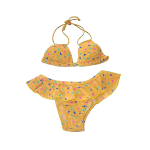 Bikini print confite  amarillo
