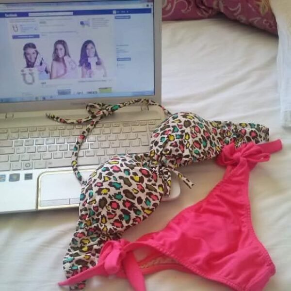Bikiny animal print rosa